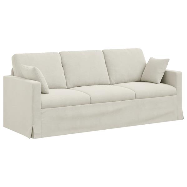 Grote foto vidaxl bank cr me totale afmetingen 198 x 78 x 80 cm b x d x h huis en inrichting bankstellen