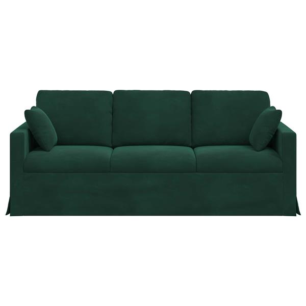 Grote foto vidaxl bank donkergroen huis en inrichting bankstellen