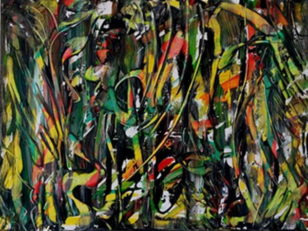 Grote foto kunsthandel gennep jungle rhythm antiek en kunst abstract