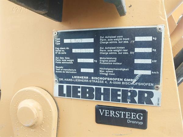 Grote foto liebherr 507 shovel agrarisch tractoren