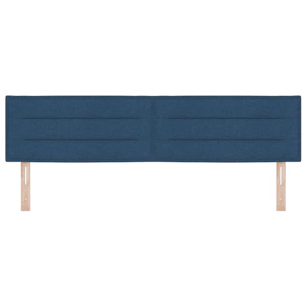 Grote foto vidaxl hoofdbord met hoofdeinde blauw 180 cm nep leer antiek en kunst stoelen en banken