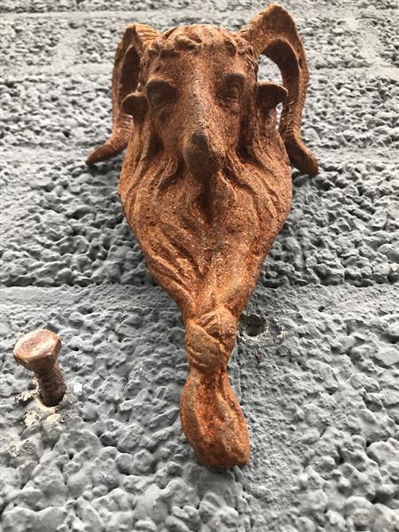 Grote foto wandornament wandgeit leuke decoratie gemaakt van gietijzer rust tuin en terras tuindecoratie