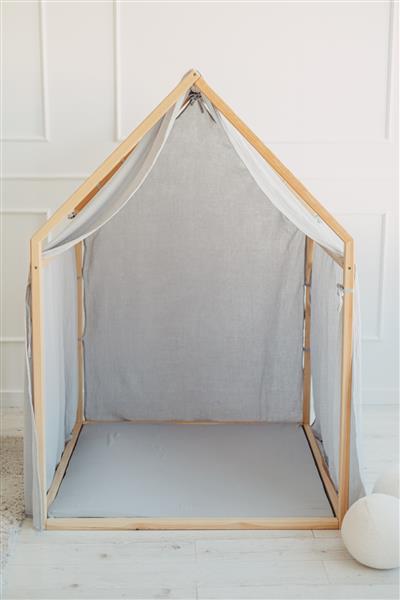 Grote foto playhouse scandi mousseline katoen bekleding blauw blauw kinderen en baby overige