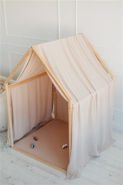 Grote foto playhouse scandi mousseline beige beige kinderen en baby overige