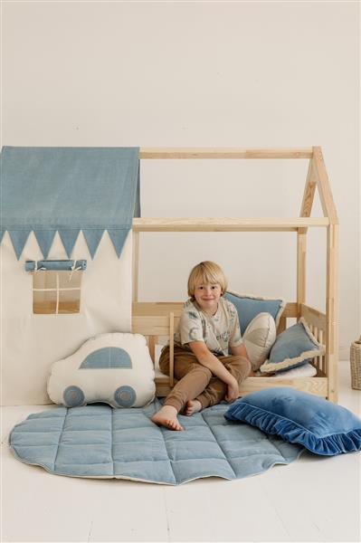 Grote foto katoenen tent voor bedhuis jeans hoogte bedhuis 135cm breedte 80 cm kinderen en baby complete kinderkamers