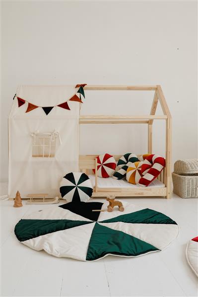 Grote foto katoenen tent voor bedhuis ecru hoogte bedhuis 135cm breedte 80 cm kinderen en baby complete kinderkamers