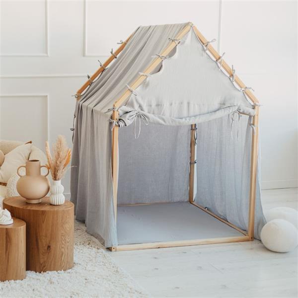 Grote foto playhouse scandi mousseline katoen bekleding blauw blauw kinderen en baby overige