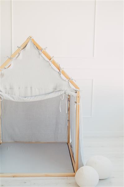 Grote foto playhouse scandi mousseline katoen bekleding blauw blauw kinderen en baby overige