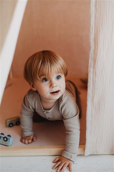 Grote foto playhouse scandi mousseline beige beige kinderen en baby overige