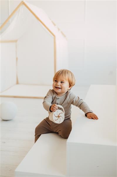 Grote foto playhouse scandi mousseline katoen bekleding wit wit kinderen en baby overige