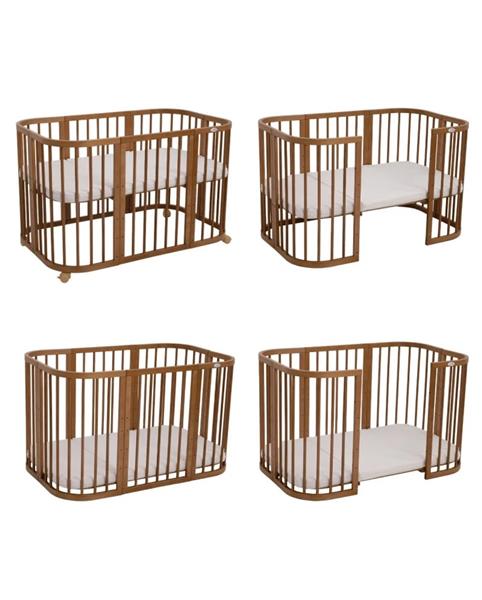 Grote foto multifunctioneel 7 in 1 babybed peuterbed vintage incl. matras vintage kinderen en baby complete kinderkamers