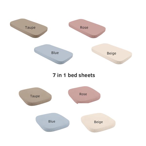 Grote foto multifunctioneel 7 in 1 babybed peuterbed vintage incl. matras vintage kinderen en baby complete kinderkamers