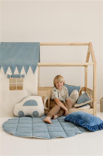 Grote foto katoenen tent voor bedhuis jeans hoogte bedhuis 135cm breedte 80 cm kinderen en baby complete kinderkamers
