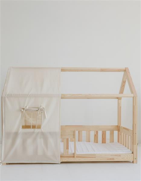 Grote foto katoenen tent voor bedhuis ecru hoogte bedhuis 135cm breedte 80 cm kinderen en baby complete kinderkamers