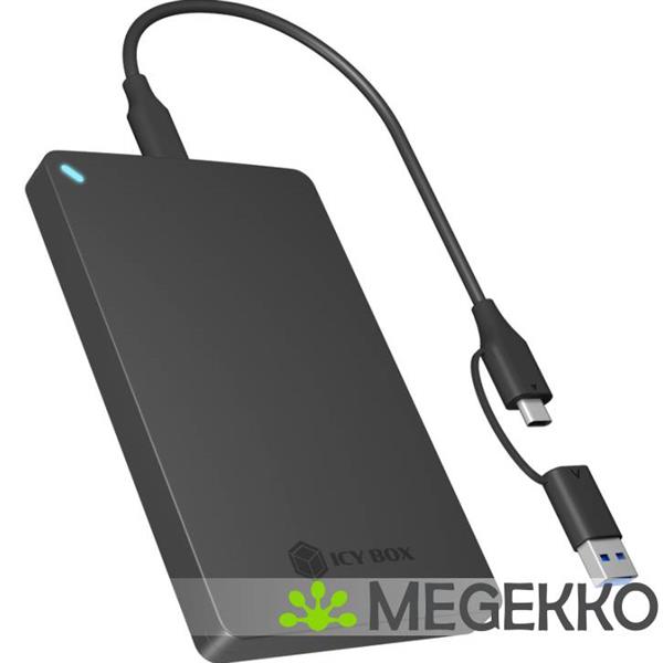 Grote foto icy box ib 201t cu31 sdd behuizing zwart 2.5 computers en software behuizingen en kasten