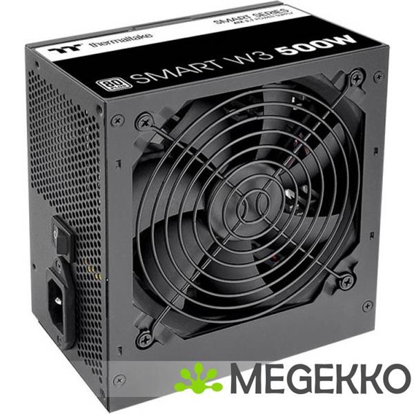 Grote foto thermaltake smart w3 power supply unit 500 w 24 pin atx atx zwart computers en software overige