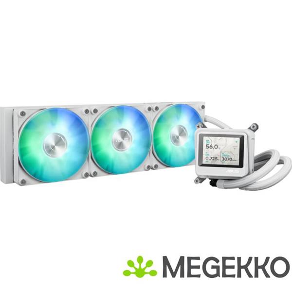 Grote foto asus max gaming lc 360 argb lcd white edition processor alles in n vloeistofkoeler 12 cm wit computers en software overige computers en software