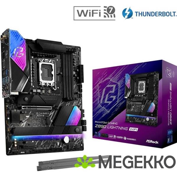 Grote foto asrock z890 lightning wifi computers en software moederborden