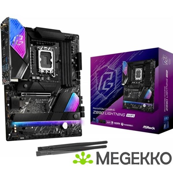 Grote foto asrock z890 lightning wifi computers en software moederborden