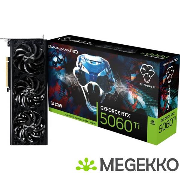 Grote foto gainward geforce rtx 5060ti python iii 8gb gddr7 computers en software videokaarten