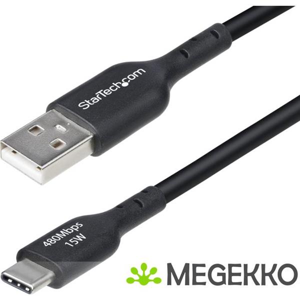 Grote foto startech.com 3m usb a naar usb c laadkabel usb a naar usb type c oplaadkabel opladen synchronise computers en software overige computers en software