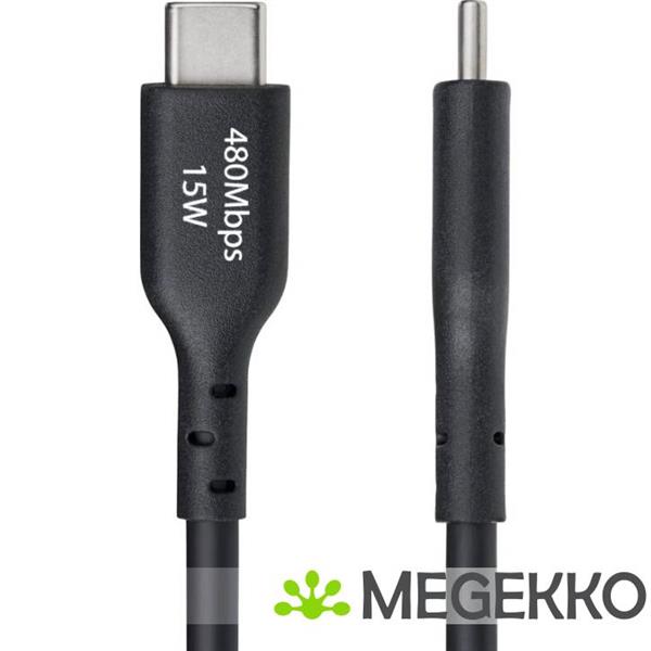 Grote foto startech.com 3m usb a naar usb c laadkabel usb a naar usb type c oplaadkabel opladen synchronise computers en software overige computers en software