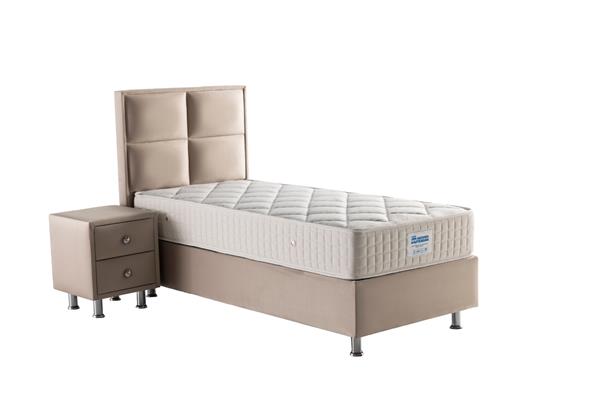 Grote foto opberg boxspring magnum beige cream huis en inrichting bedden