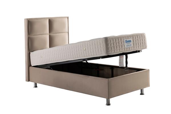 Grote foto opberg boxspring magnum beige cream huis en inrichting bedden