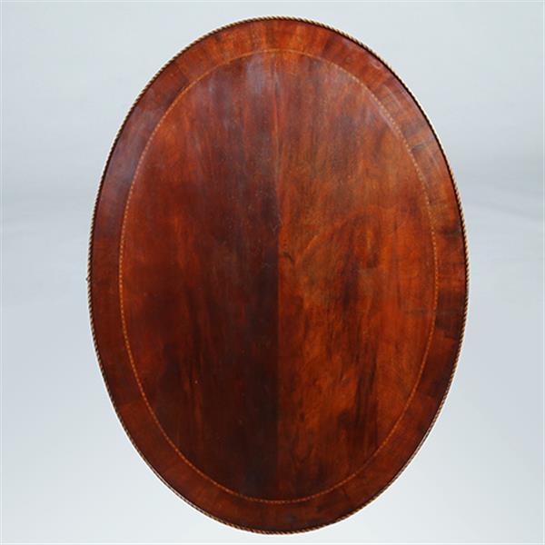 Grote foto mahonie theetafel ca 1865 louis seize stijl met lade ingelegd met satijn en ebben no.361820 antiek en kunst stoelen en banken