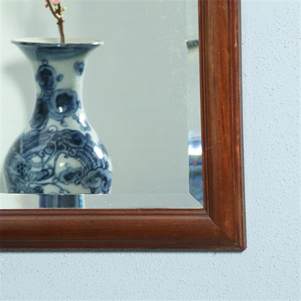 Grote foto enorme grote soester schouwspiegel facet geslepen in mahonie no.362905 antiek en kunst spiegels