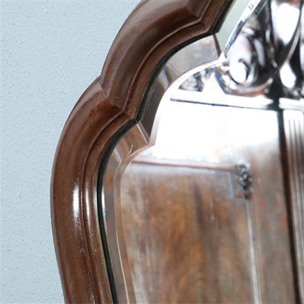 Grote foto enorme grote soester schouwspiegel facet geslepen in mahonie no.362905 antiek en kunst spiegels