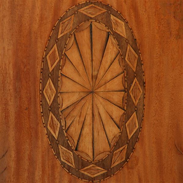 Grote foto ovale satijnhouten louis seize theetafel met ebben noten en weng ca 1790 no.361806 antiek en kunst stoelen en banken