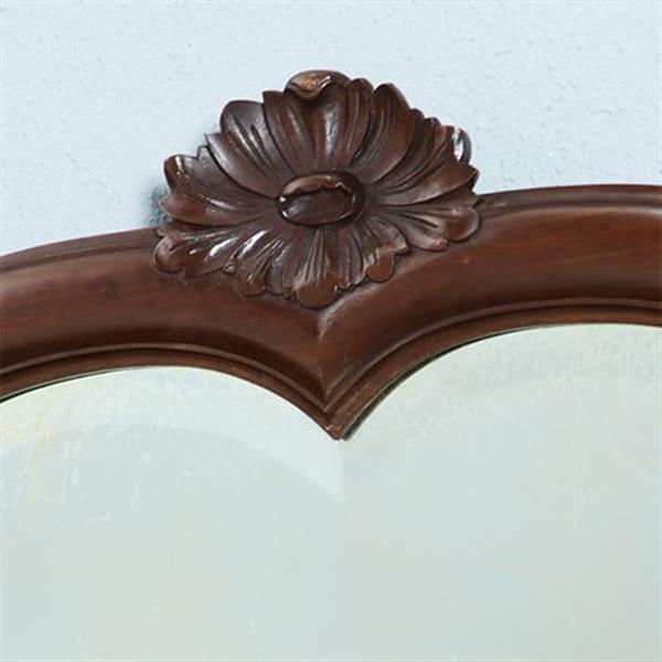 Grote foto enorme grote soester schouwspiegel facet geslepen in mahonie no.362905 antiek en kunst spiegels