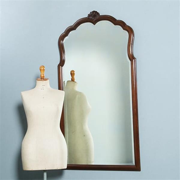 Grote foto enorme grote soester schouwspiegel facet geslepen in mahonie no.362905 antiek en kunst spiegels