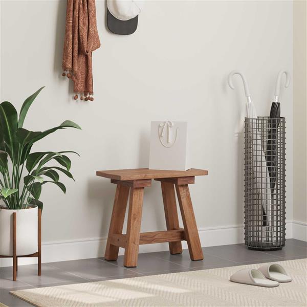 Grote foto vidaxl bank naturel 50 5 x 25 x 47 5 cm massief mahoniehout huis en inrichting overige huis en inrichting