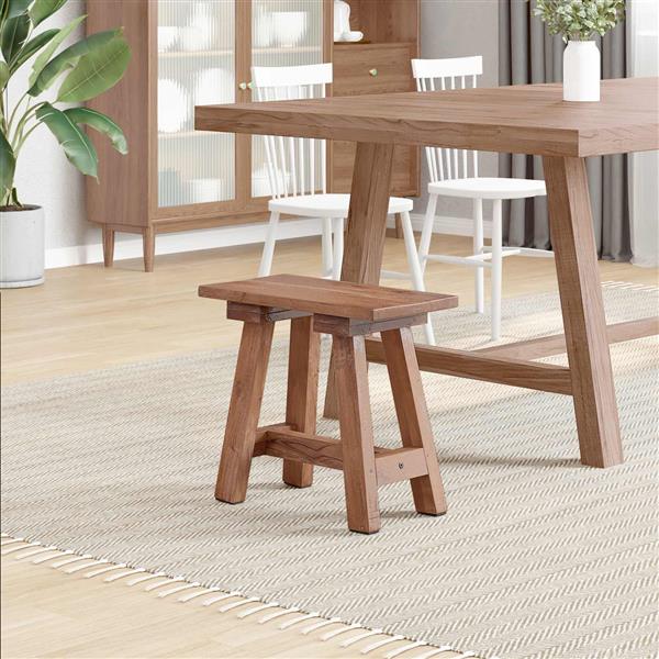 Grote foto vidaxl bank naturel 50 5 x 25 x 47 5 cm massief mahoniehout huis en inrichting overige huis en inrichting