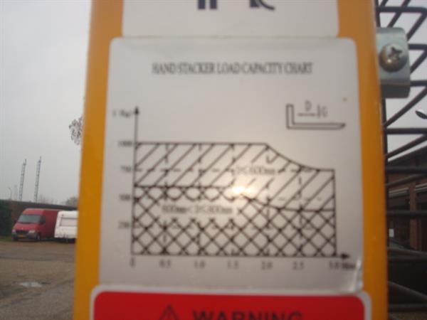 Grote foto palletstappelaar hand stacker palletstappelaar auto diversen gereedschap