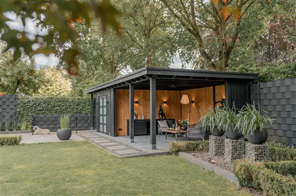 Grote foto maatwerk houten tuinhuizen blokhutten tuin en terras tuinhuisjes en blokhutten