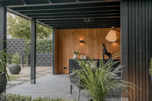 Grote foto maatwerk houten tuinhuizen blokhutten tuin en terras tuinhuisjes en blokhutten