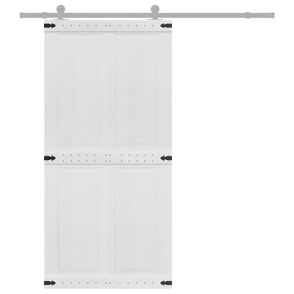 Grote foto vidaxl deur corona wit 100 x 210 cm bewerkt hout doe het zelf en verbouw deuren en horren