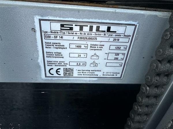 Grote foto vs 22640 elektrische stapelaar still exv sf 14i doe het zelf en verbouw hefwerktuigen