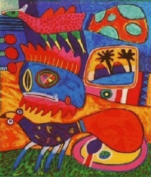 Grote foto clemens briels the floating islands antiek en kunst litho en zeefdrukken