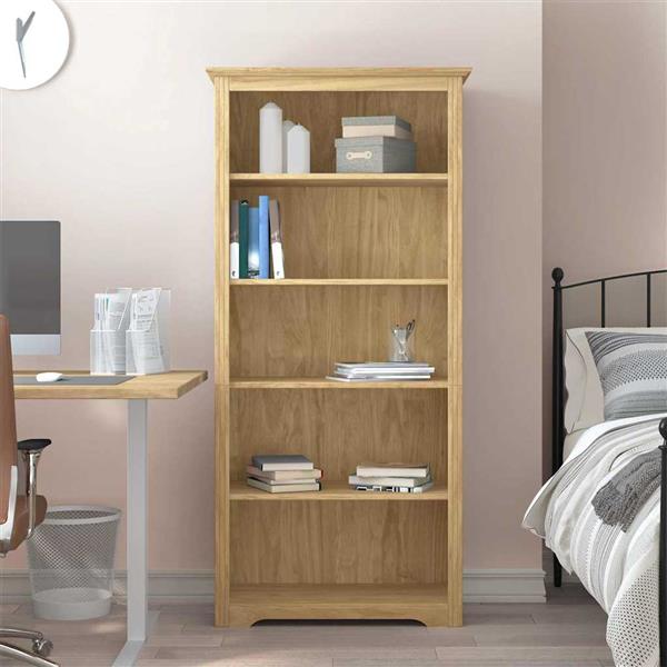 Grote foto vidaxl boekenkast bodo honingbruin 82 x 40 x 173 cm bewerkt hout huis en inrichting overige