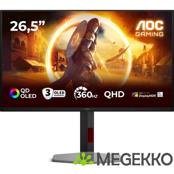 Grote foto aoc g4 q27g4sdr 26.5 quad hd 360hz oled gaming monitor computers en software overige computers en software