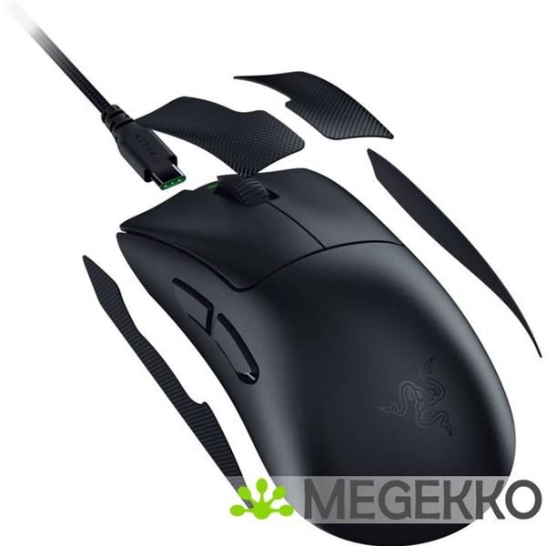 Grote foto razer deathadder v4 pro 8k zwart gaming muis computers en software overige computers en software