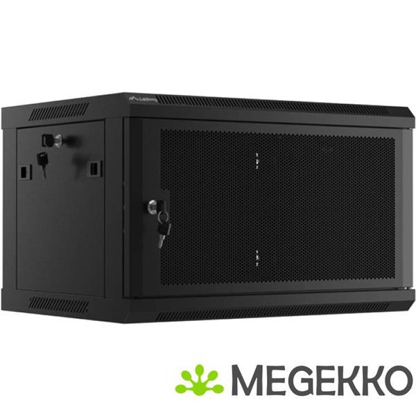 Grote foto lanberg wf01 6406 23b rack 6u wandrek zwart computers en software behuizingen en kasten