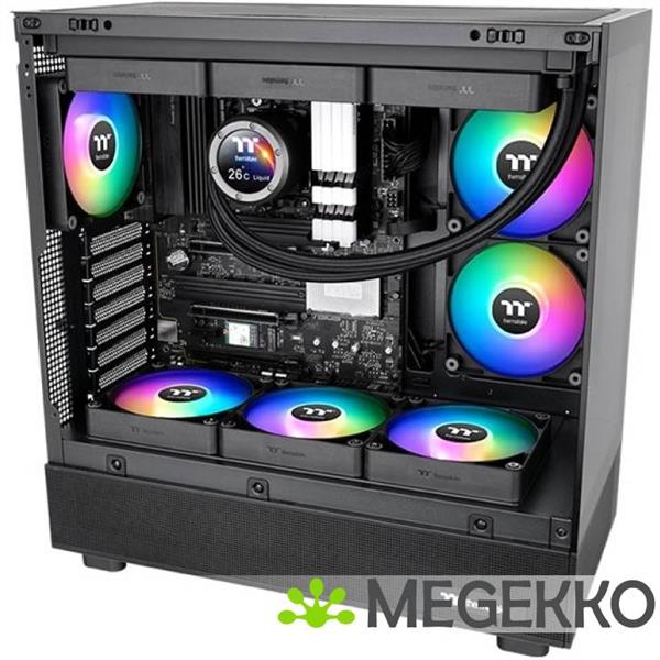 Grote foto thermaltake ct140 reverse argb computer behuizing ventilator 14 cm zwart 2 stuk s computers en software overige computers en software
