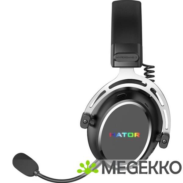 Grote foto hator hypergang 3 wireless noise cancelling rgb gaming headset zwart audio tv en foto koptelefoons
