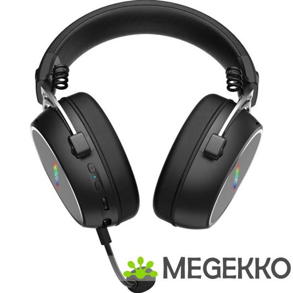 Grote foto hator hypergang 3 wireless noise cancelling rgb gaming headset zwart audio tv en foto koptelefoons