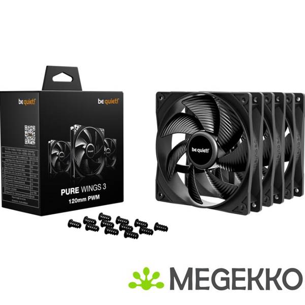 Grote foto be quiet pure wings 3 120 mm pwm triple pack computers en software overige computers en software
